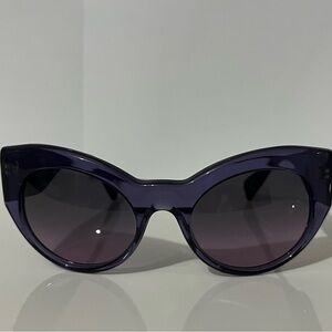 Versace Dark Purple Cat-Eye Sunglasses